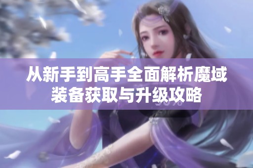 从新手到高手全面解析魔域装备获取与升级攻略