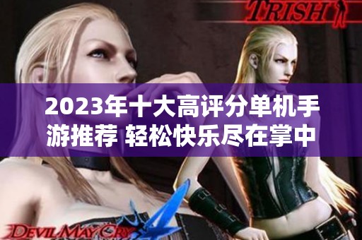 2023年十大高评分单机手游推荐 轻松快乐尽在掌中