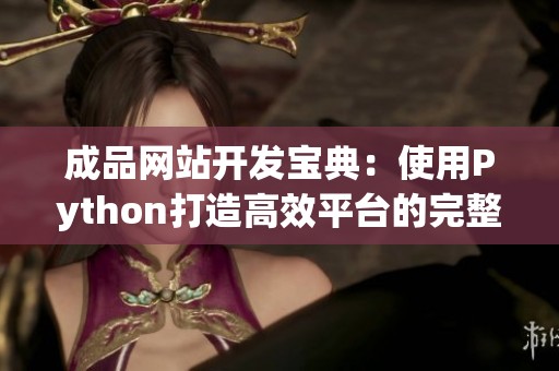成品网站开发宝典：使用Python打造高效平台的完整指南