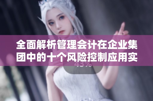 全面解析管理会计在企业集团中的十个风险控制应用实例