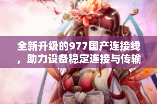 全新升级的977国产连接线，助力设备稳定连接与传输