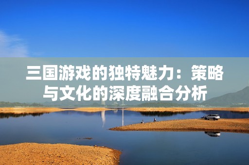 三国游戏的独特魅力：策略与文化的深度融合分析