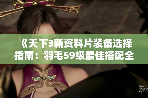 《天下3新资料片装备选择指南：羽毛59级最佳搭配全面解析》