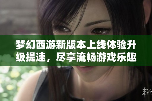 梦幻西游新版本上线体验升级提速，尽享流畅游戏乐趣