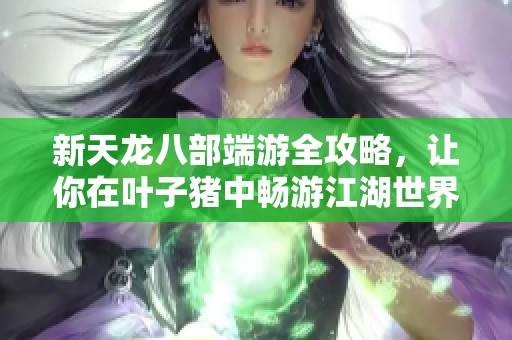 新天龙八部端游全攻略，让你在叶子猪中畅游江湖世界
