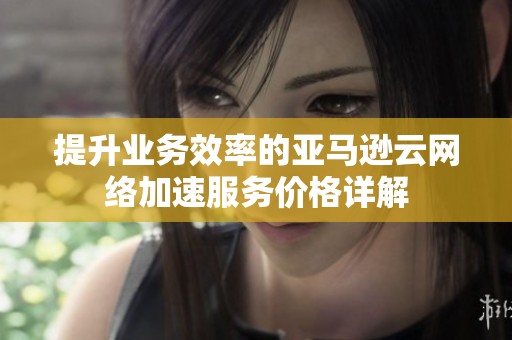 提升业务效率的亚马逊云网络加速服务价格详解