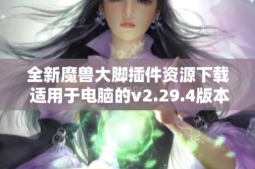 全新魔兽大脚插件资源下载 适用于电脑的v2.29.4版本压缩包