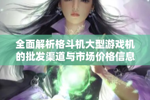 全面解析格斗机大型游戏机的批发渠道与市场价格信息