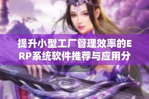 提升小型工厂管理效率的ERP系统软件推荐与应用分析