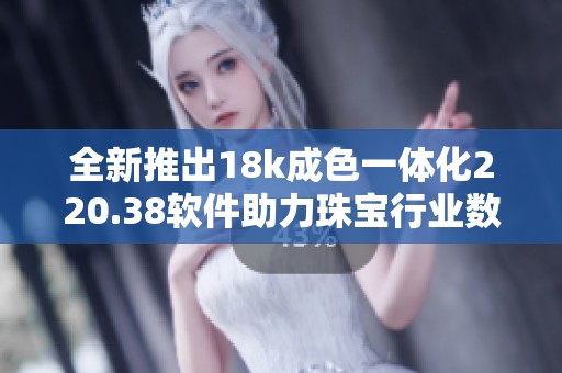 全新推出18k成色一体化220.38软件助力珠宝行业数字化转型