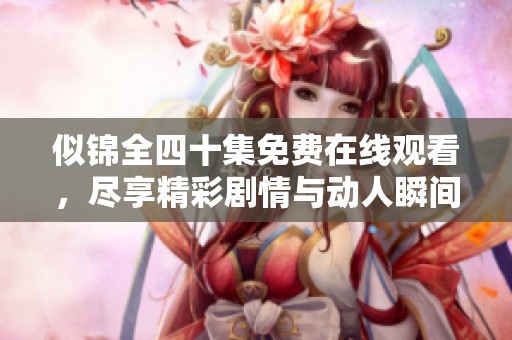 似锦全四十集免费在线观看，尽享精彩剧情与动人瞬间